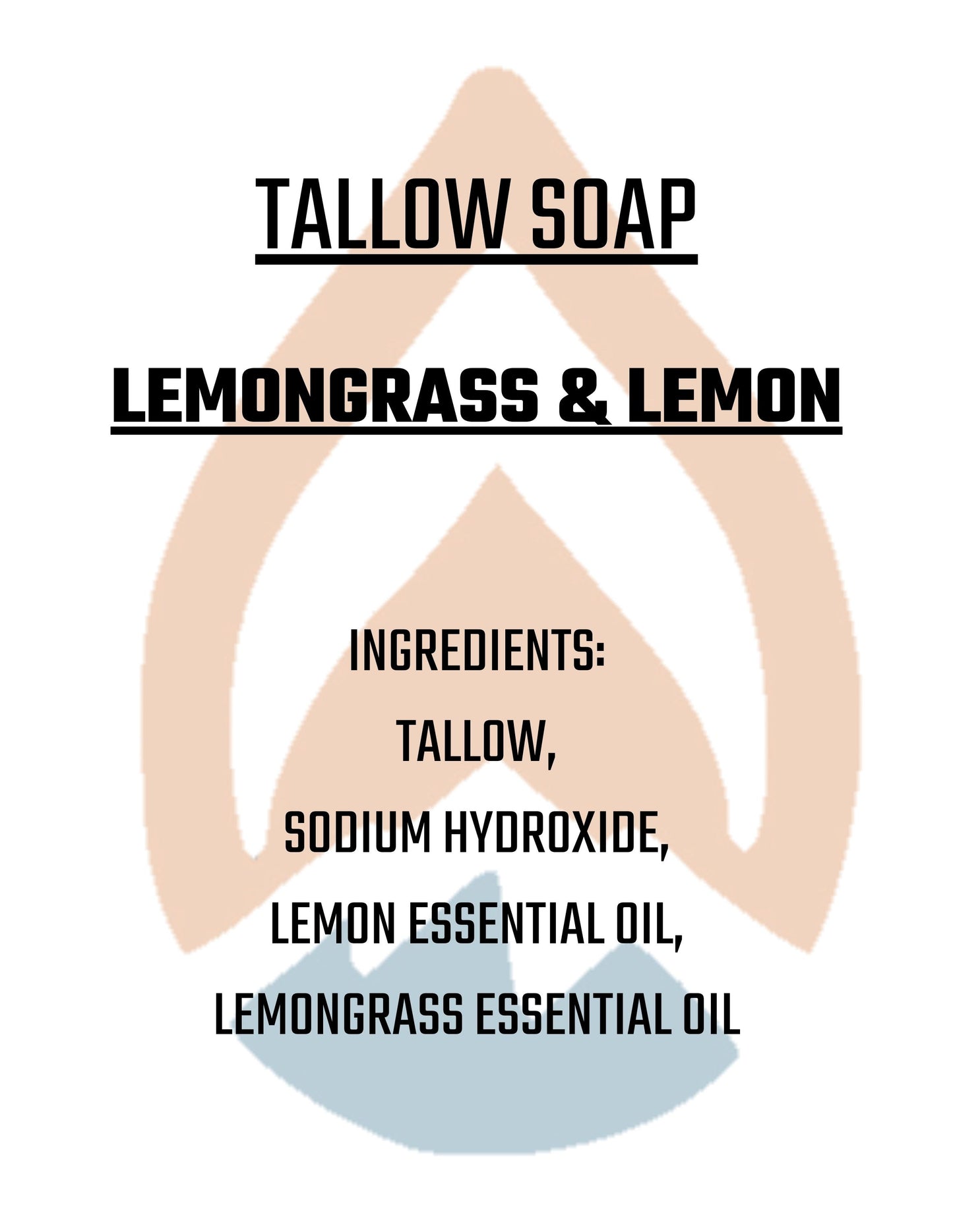 Bar Soap - Lemongrass & Lemon - Tallow Base